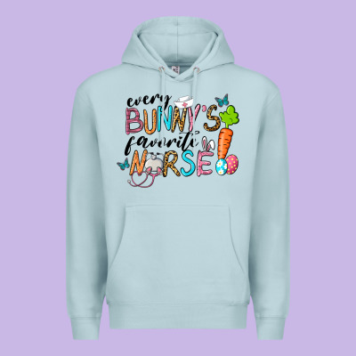 Every Bunnys Favorite Nurse Premium Hoodie Designed By Ranaportraitstore