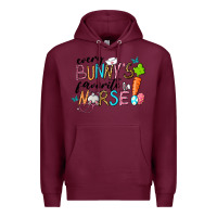 Burgundy Every Bunnys Favorite Nurse Premium Hoodie - RanaPortraitStore