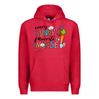 Cardinal Every Bunnys Favorite Nurse Premium Hoodie - RanaPortraitStore