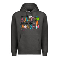 Charcoal Heather Every Bunnys Favorite Nurse Premium Hoodie - RanaPortraitStore