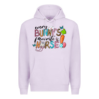 Lilac Every Bunnys Favorite Nurse Premium Hoodie - RanaPortraitStore