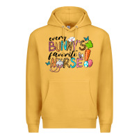 Mustard Every Bunnys Favorite Nurse Premium Hoodie - RanaPortraitStore