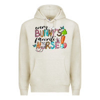 Oatmeal Heather Every Bunnys Favorite Nurse Premium Hoodie - RanaPortraitStore