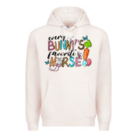 Pale Pink Every Bunnys Favorite Nurse Premium Hoodie - RanaPortraitStore