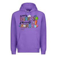 Purple Every Bunnys Favorite Nurse Premium Hoodie - RanaPortraitStore