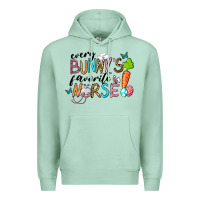 Seafoam Every Bunnys Favorite Nurse Premium Hoodie - RanaPortraitStore