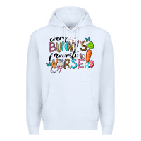 White Every Bunnys Favorite Nurse Premium Hoodie - RanaPortraitStore