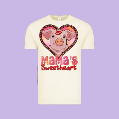 Mamas Sweetheart Baby Pig Vintage Tee Designed By Ranaportraitstore