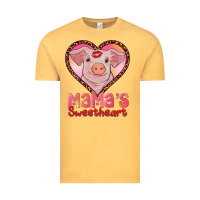 Vintage Mustard mamas sweetheart baby pig Vintage Tee - RanaPortraitStore
