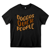 Black doggos over people Heavy Core Tee - MaliasSmallBusiness