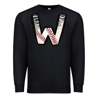 Black Baseball Alphabet Premium Sweatshirt - CowhideDigitalArt
