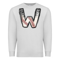 Dove Grey Baseball Alphabet Premium Sweatshirt - CowhideDigitalArt