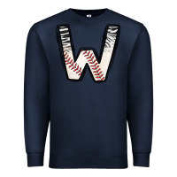 Navy Baseball Alphabet Premium Sweatshirt - CowhideDigitalArt