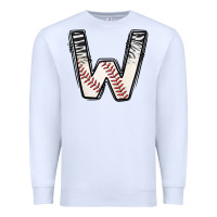 White Baseball Alphabet Premium Sweatshirt - CowhideDigitalArt