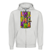 Dove Grey mardi gras louisiana Zipper Hoodie - FaDigitalArtStudio