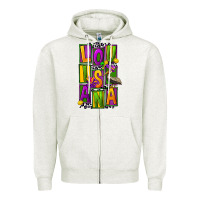 Oatmeal Heather mardi gras louisiana Zipper Hoodie - FaDigitalArtStudio