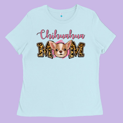 Chihuahua Mom Ladies Tee Designed By Jasminsmagicworld