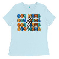 Boy Mama Lightning Bolt Ladies Tee | Teevron