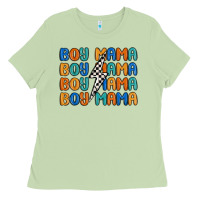 Matcha boy mama lightning bolt Ladies Tee - MaliasSmallBusiness