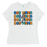 White boy mama lightning bolt Ladies Tee - MaliasSmallBusiness
