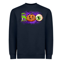 Navy boo Heavyweight Sweatshirt - CowGirlArtShop