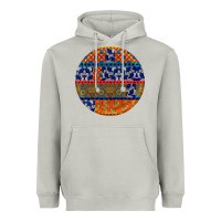 Moon Dust african fabric pattern round earrings Heavyweight Hoodie - BundleAndBundleShop