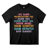 Black let them Heavy Core Tee - MaliasSmallBusiness
