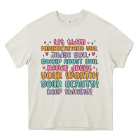 Cream let them Heavy Core Tee - MaliasSmallBusiness