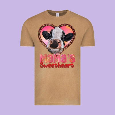 Mamas Sweetheart Baby Cow Vintage Tee Designed By Ranaportraitstore