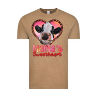 Vintage Coffee mamas sweetheart baby cow Vintage Tee - RanaPortraitStore