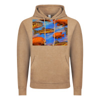 Vintage Coffee California Golden Trout Garibaldi Fish Background Vintage Hoodie - Bettercallsaul