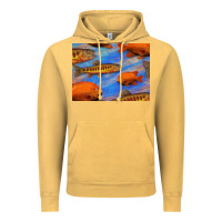 Vintage Mustard California Golden Trout Garibaldi Fish Background Vintage Hoodie - Bettercallsaul