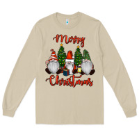 Mushroom Merry Christmas Gnomes Long Sleeve Tee - RanaPortraitStore