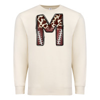 Sandshell name footballcow print letter m Premium Sweatshirt - CowhideDigitalArt