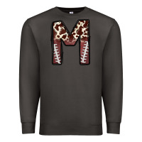 Smoke name footballcow print letter m Premium Sweatshirt - CowhideDigitalArt
