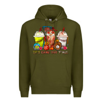 Army Green It's Game Day Y'all Softball,Baseball,Basketball C Premium Hoodie - FaDigitalArtStudio