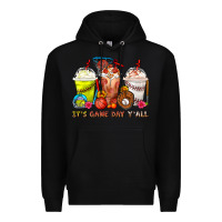 Black It's Game Day Y'all Softball,Baseball,Basketball C Premium Hoodie - FaDigitalArtStudio
