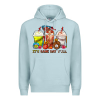 Blue Mist It's Game Day Y'all Softball,Baseball,Basketball C Premium Hoodie - FaDigitalArtStudio