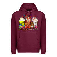 Burgundy It's Game Day Y'all Softball,Baseball,Basketball C Premium Hoodie - FaDigitalArtStudio
