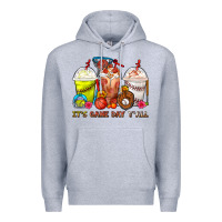 Heather Grey It's Game Day Y'all Softball,Baseball,Basketball C Premium Hoodie - FaDigitalArtStudio