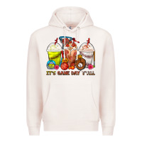 Pale Pink It's Game Day Y'all Softball,Baseball,Basketball C Premium Hoodie - FaDigitalArtStudio