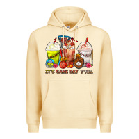 Pina Colada It's Game Day Y'all Softball,Baseball,Basketball C Premium Hoodie - FaDigitalArtStudio