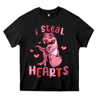 Black i steal hearts Heavy Core Tee - MaliasSmallBusiness