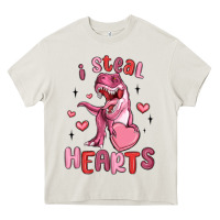 Cream i steal hearts Heavy Core Tee - MaliasSmallBusiness