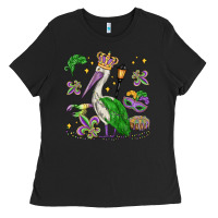 Mardi Gras Pelican Ladies Tee | Teevron