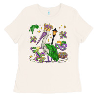 Bone mardi gras pelican Ladies Tee - MaliasSmallBusiness