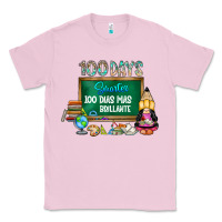 Bubblegum Pink 100 days smarter 100 dias mas brillante Classic Tee - SublimationCraftShop