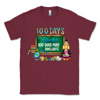 Burgundy 100 days smarter 100 dias mas brillante Classic Tee - SublimationCraftShop