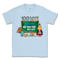 Dusty Blue 100 days smarter 100 dias mas brillante Classic Tee - SublimationCraftShop