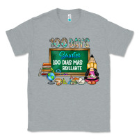 Heather Grey 100 days smarter 100 dias mas brillante Classic Tee - SublimationCraftShop